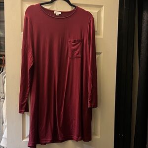 Jordan Burgundy Dress New